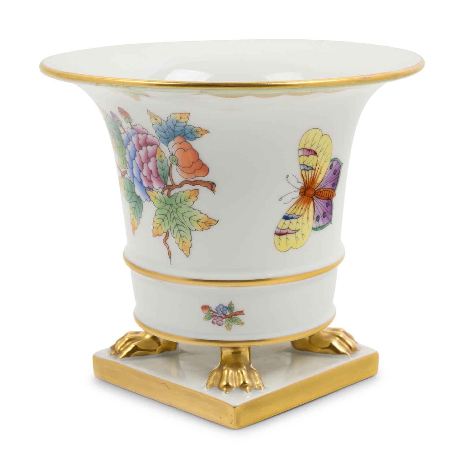 A Herend Porcelain Queen Victoria Vase