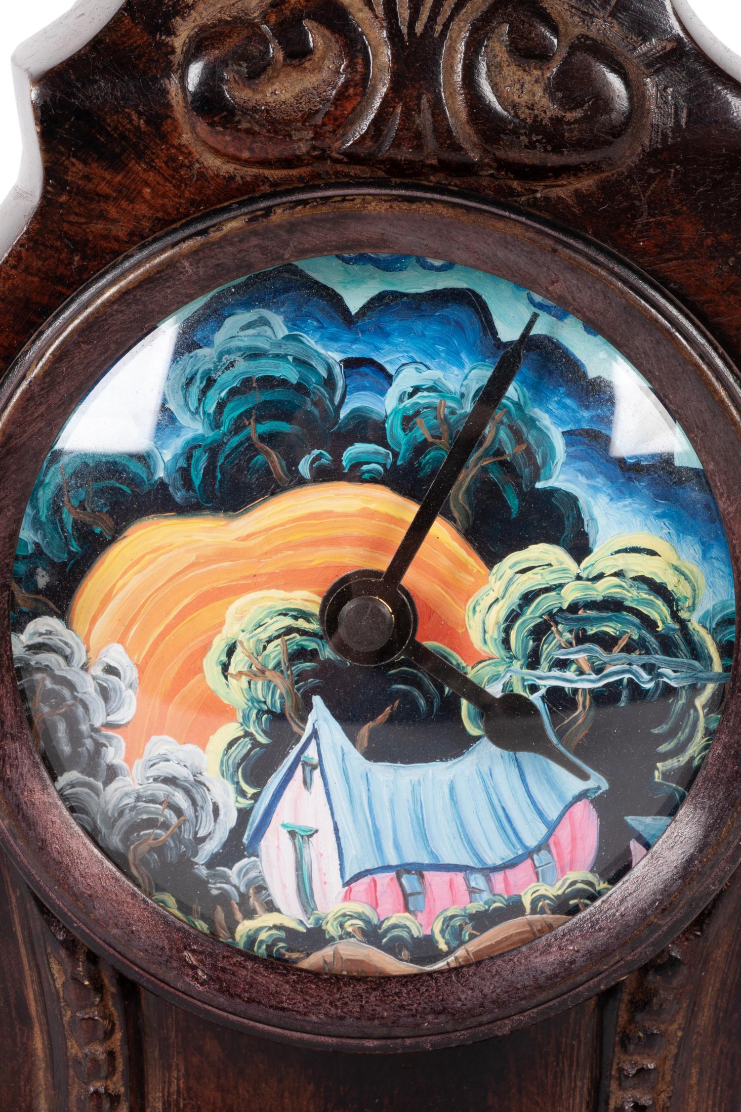Clock with Painted Face