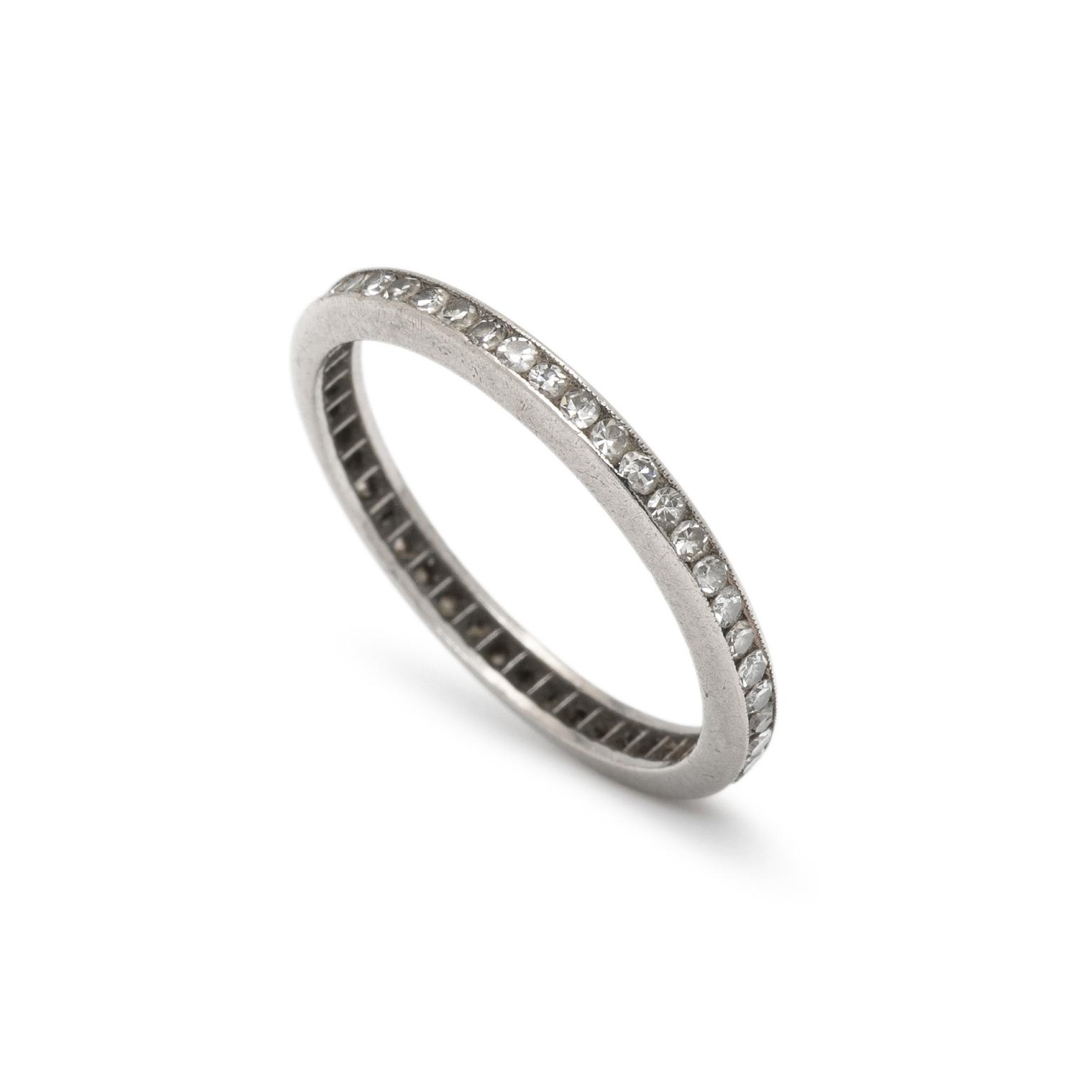 PLATINUM AND DIAMOND ETERNITY BAND