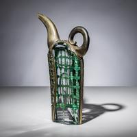 José Chardiet (Cuban, b. 1956) — Silver Flat & Sharp Sculptural Teapot, 2004