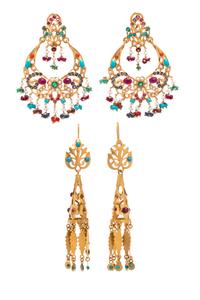 COLLECTION OF MULTIGEM EARRINGS