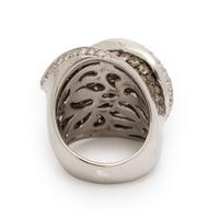 Diamond, Colored Diamond, and White Gold Ring