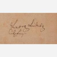 [Autographs & Manuscripts] [George I] Ludwig, Georg Manuscript Letter, signed