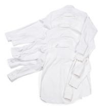 Five Designer Button Down Shirts: Two The Row, One Christian Dior, and Two Brunello Cucinelli