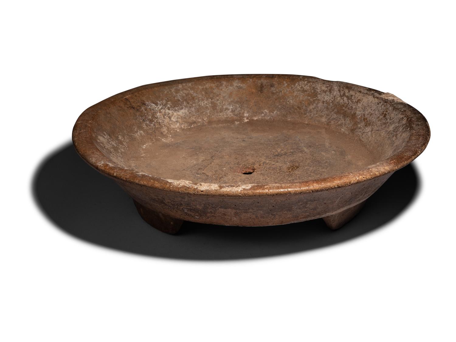 A Maya Terracotta Tripod Vessel