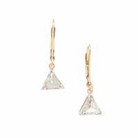 Trillion Cut Diamond Earrings