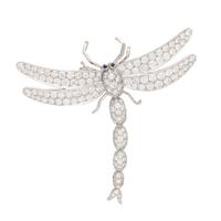 Tiffany & Co., Diamond and Platinum Dragonfly Necklace Enhancer