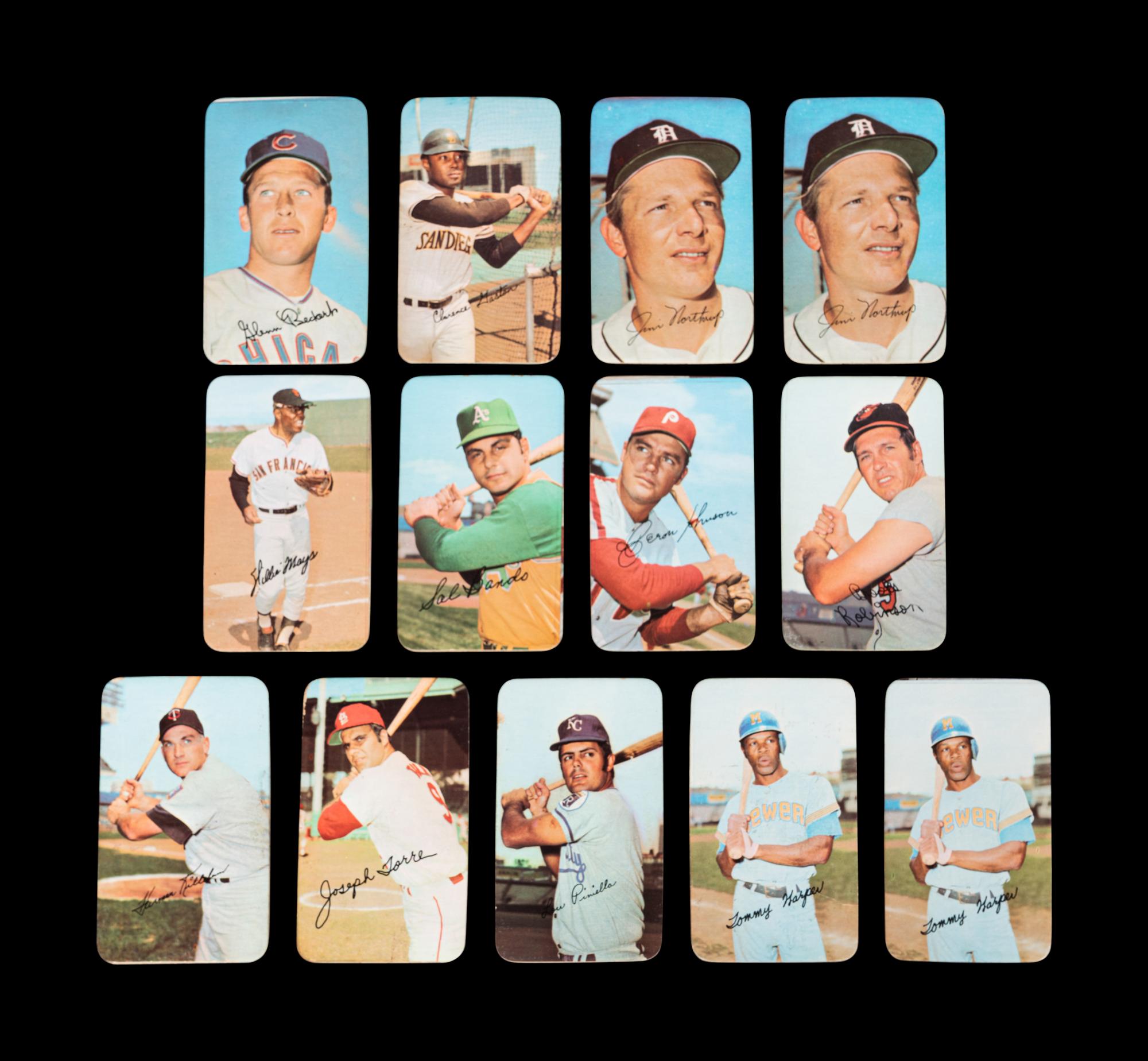 A Group of 53 1970 and 1971 Topps Super Baseball Cards Featuring Multiple Hall of Famers and Stars,
