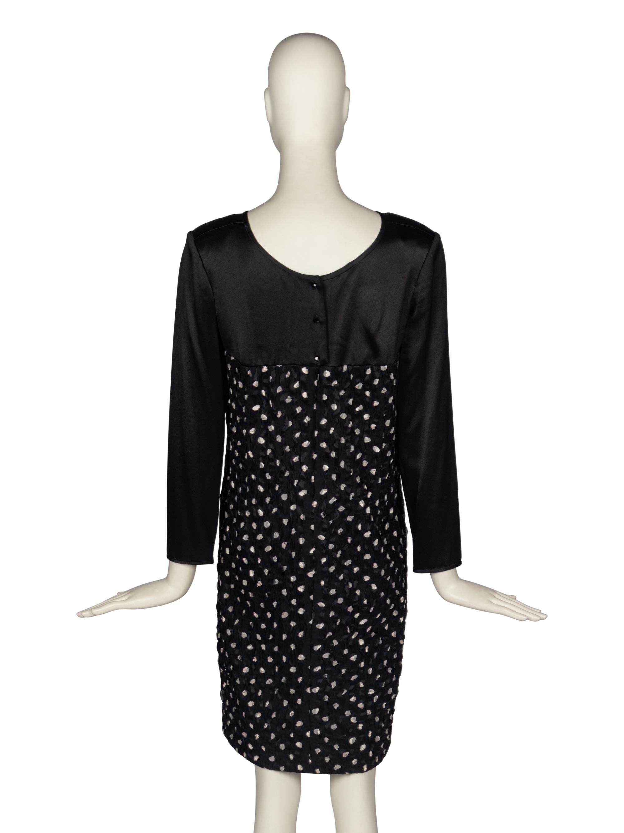 Geoffrey Beene Polka Dot Silk Dress and Jacket