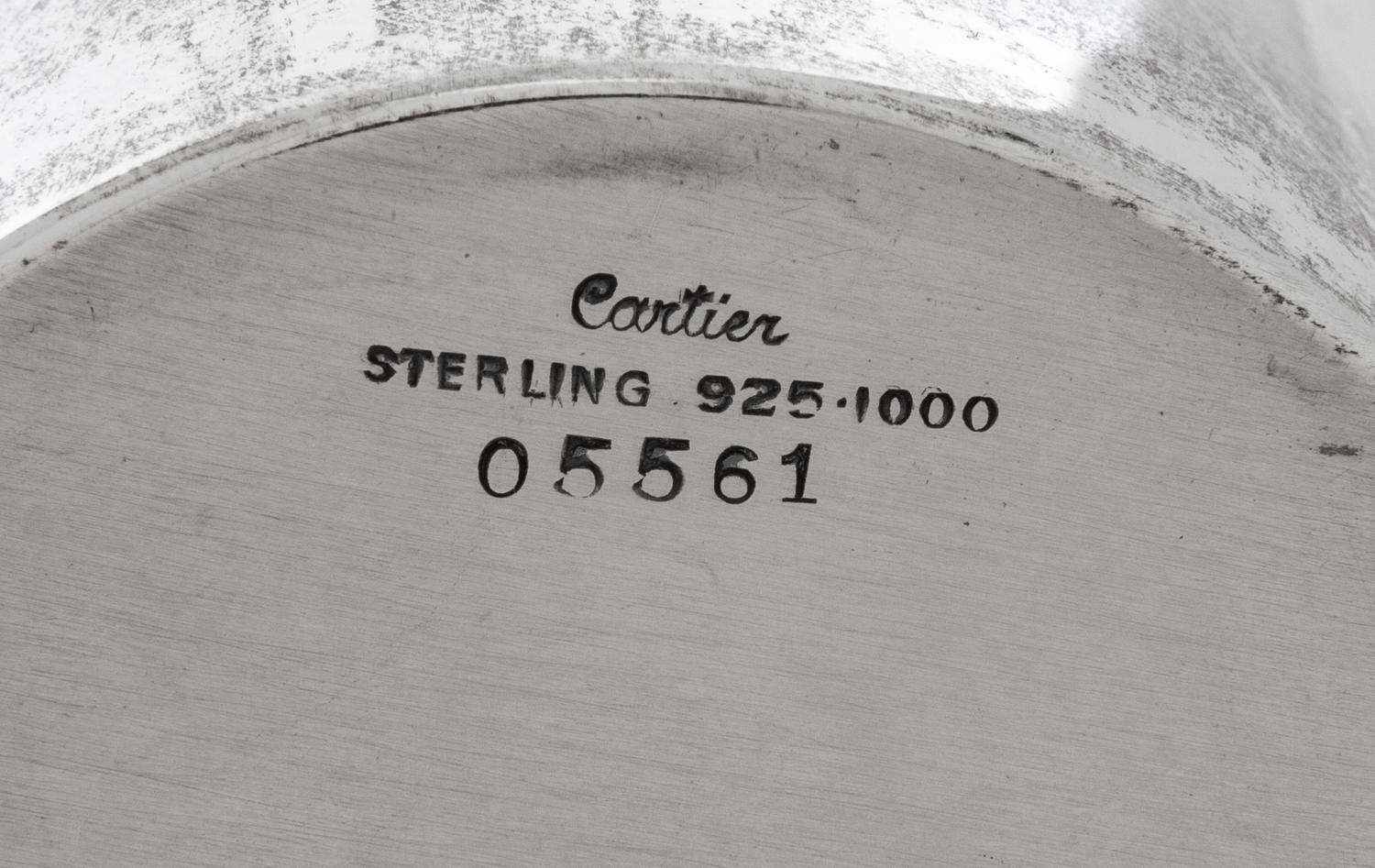A Cartier Silver Tumbler