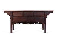 A Chinese Hardwood Three-Drawer Coffer, Liansanchu — 19TH CENTURY