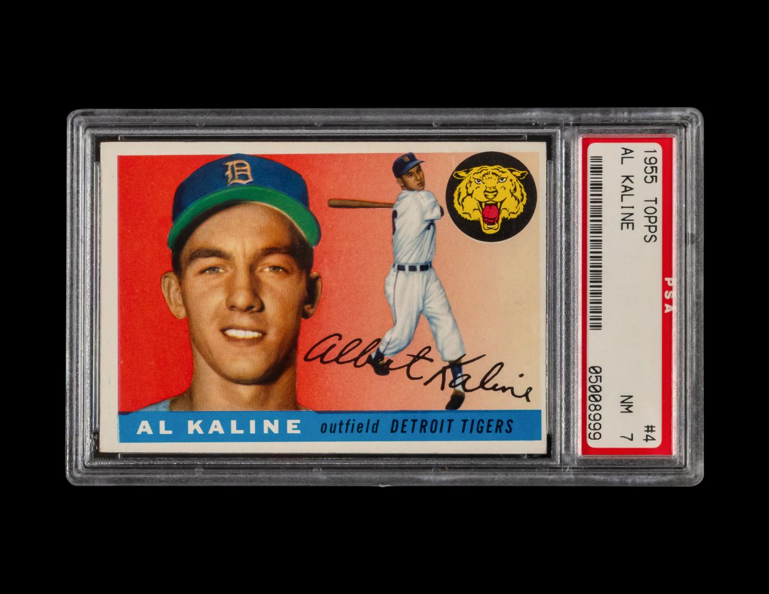 A 1955 Topps Al Kaline Baseball Card No. 4 (PSA 7 NM)