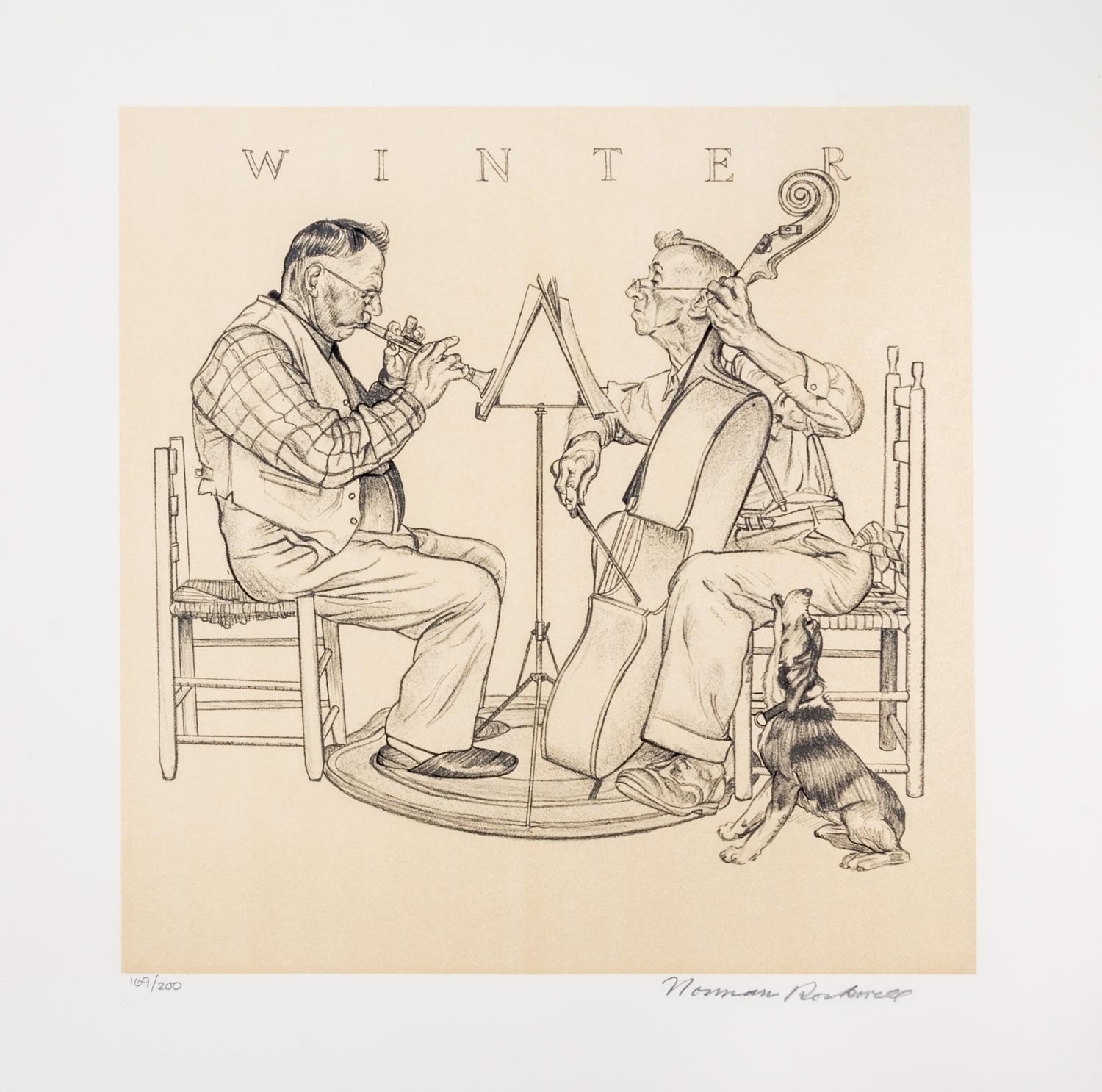 (CARICATURE) ROCKWELL, NORMAN. Four Seasons. New York, 1974. Limited edition, signed.