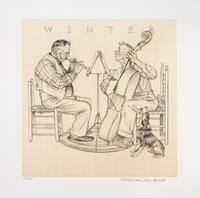 (CARICATURE) ROCKWELL, NORMAN. Four Seasons. New York, 1974. Limited edition, signed.