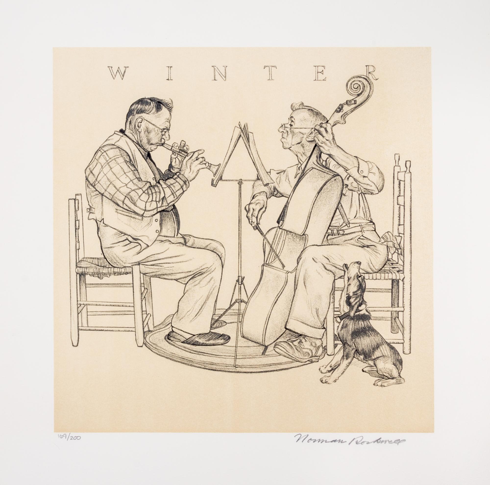 (CARICATURE) ROCKWELL, NORMAN. Four Seasons. New York, 1974. Limited edition, signed.