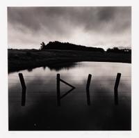 Michael Kenna, (British, b. 1953), Fence Posts, Tidal Lagoon, Elkhorn Slough, 1989