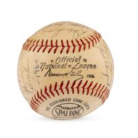 A 1960 San Francisco Giants Team Signed Autograph Baseball