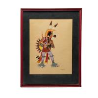 Stephen Mopope (Kiowa, 1898-1974) — untitled, Fancy Dancer