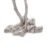 Patrick Mavros (London and Harare, Zimbabwe, Est. 1978) — A Near Pair of Equatorial Palm Tree Two-Light Candelabra, 1996 and ca. 2002