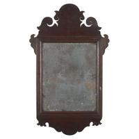 Small Chippendale mahogany looking glass 18th century