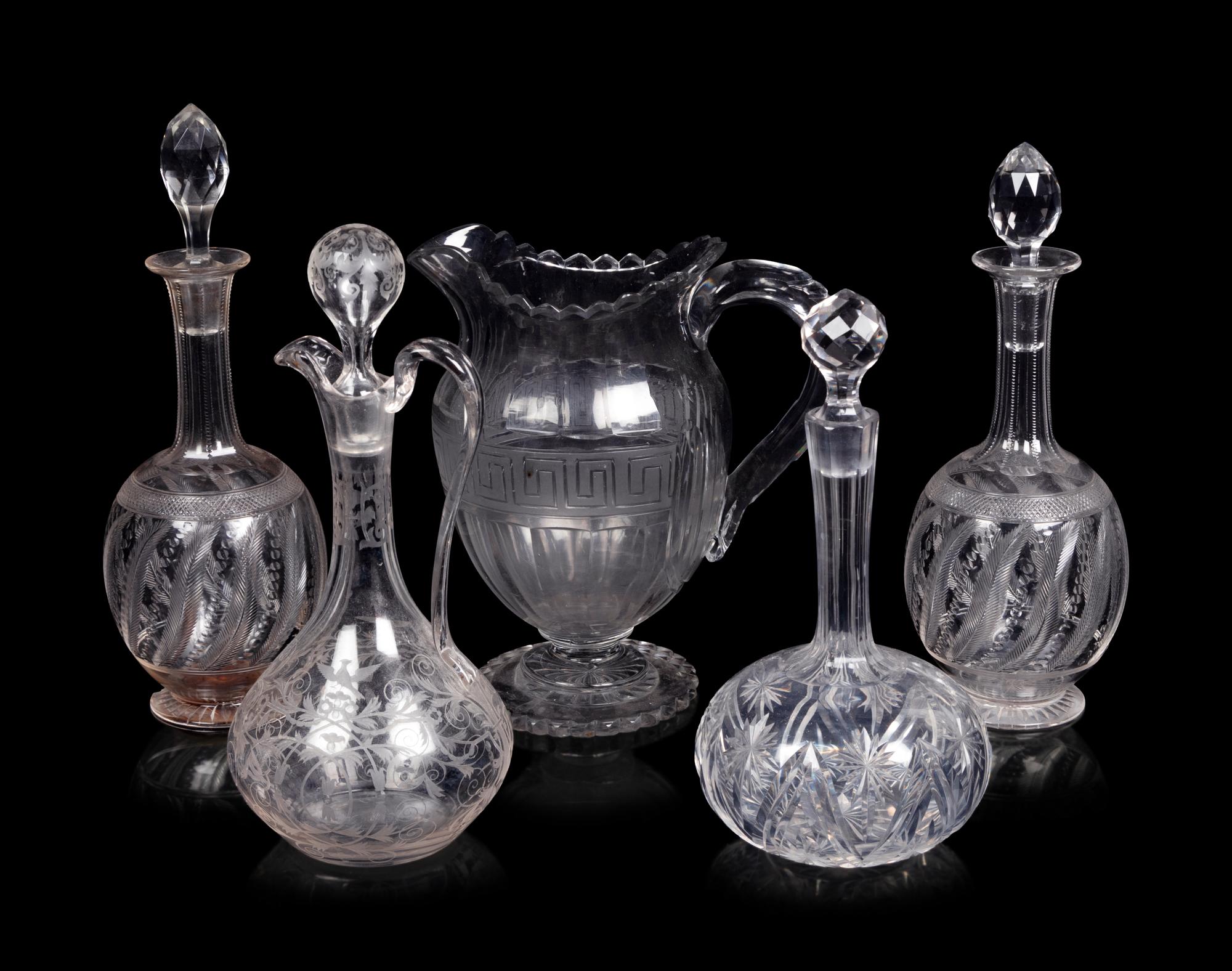 A Collection of Glass Tablewares