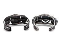 Navajo Silver and Turquoise Cuff Bracelets