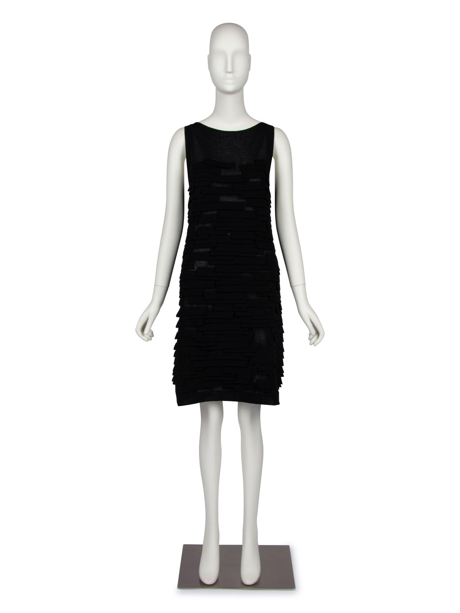 Chanel Sleeveless Black Knit Dress, 2010s
