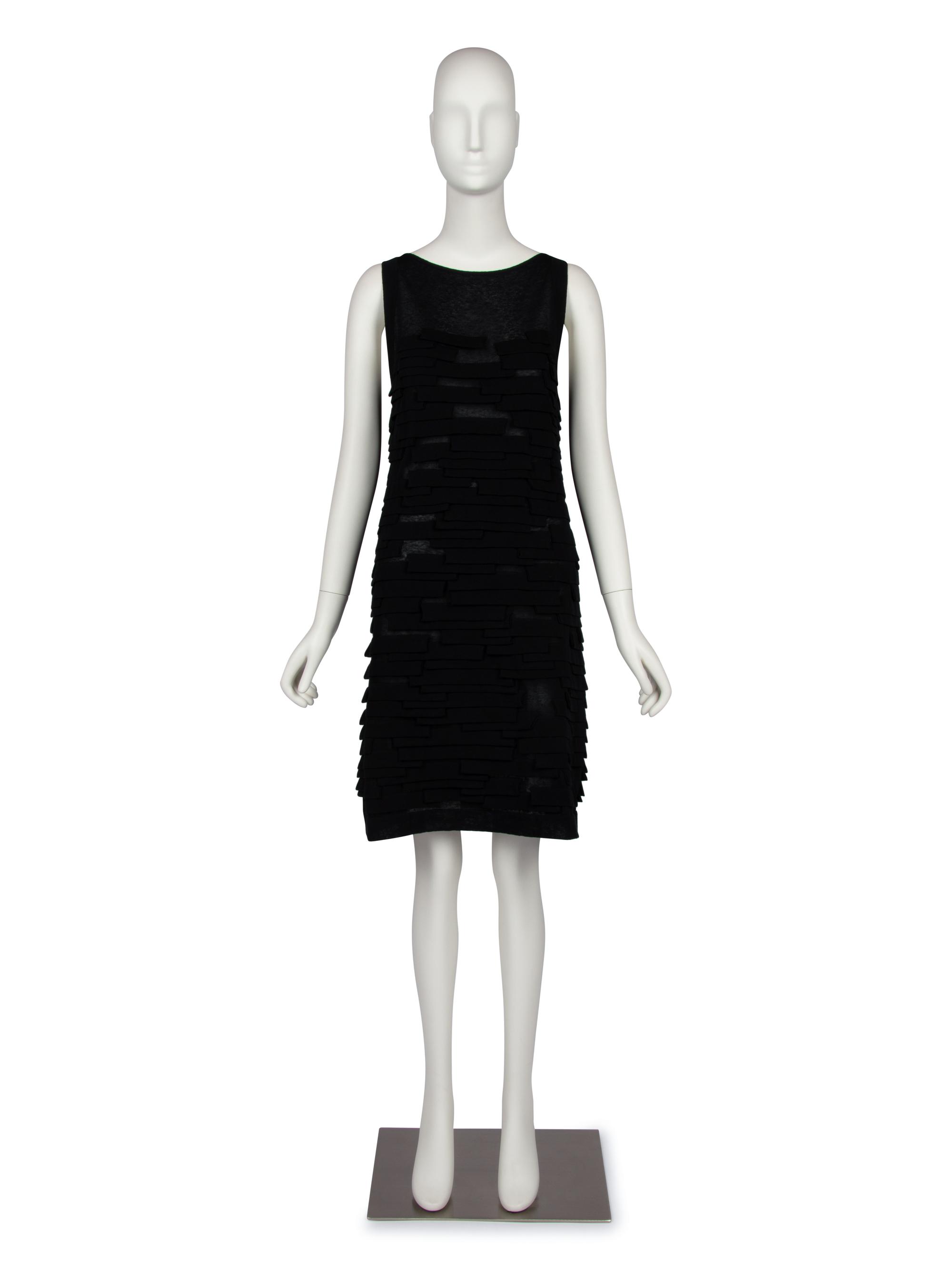 Chanel Sleeveless Black Knit Dress, 2010s