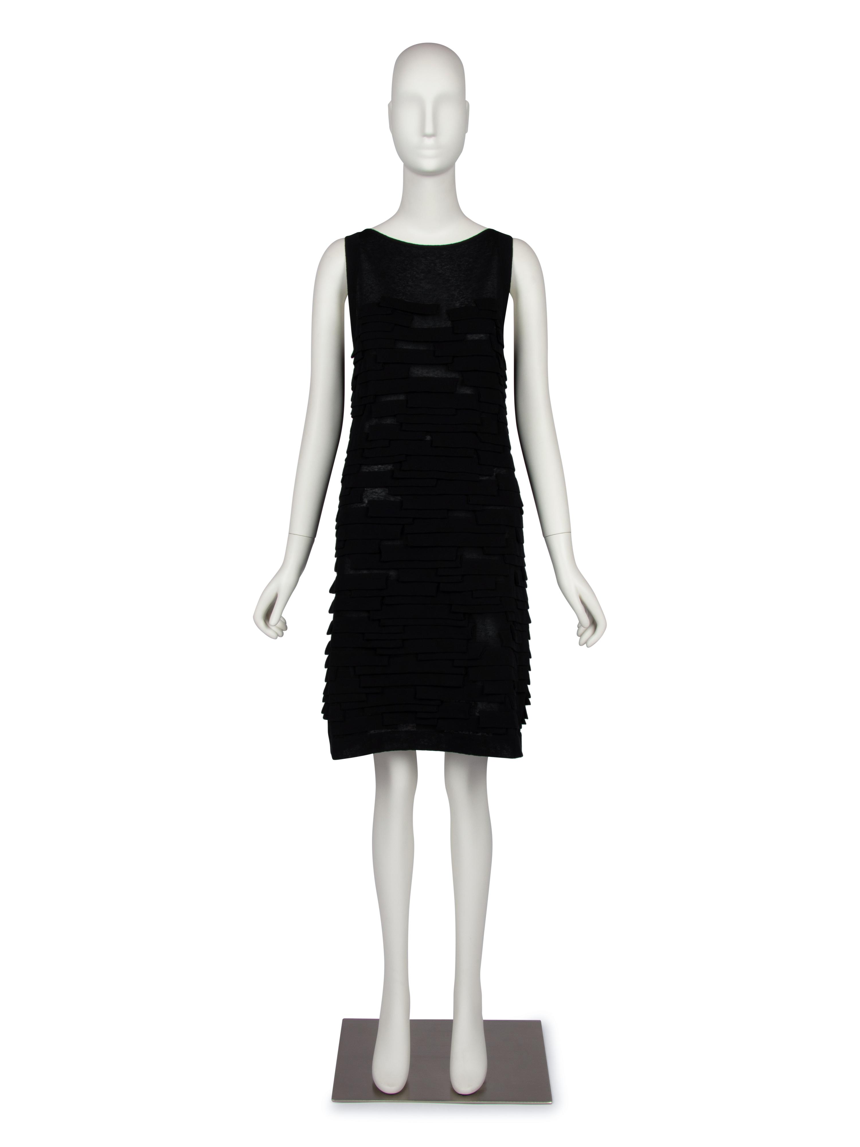 Chanel Sleeveless Black Knit Dress, 2010s