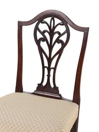 A Pair of George III Mahogany Side Chairs