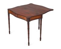 A Federal Inlaid Mahogany Card Table