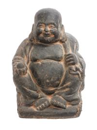 A Chinese Ceramic Figure Height 9 1/2 inches.
