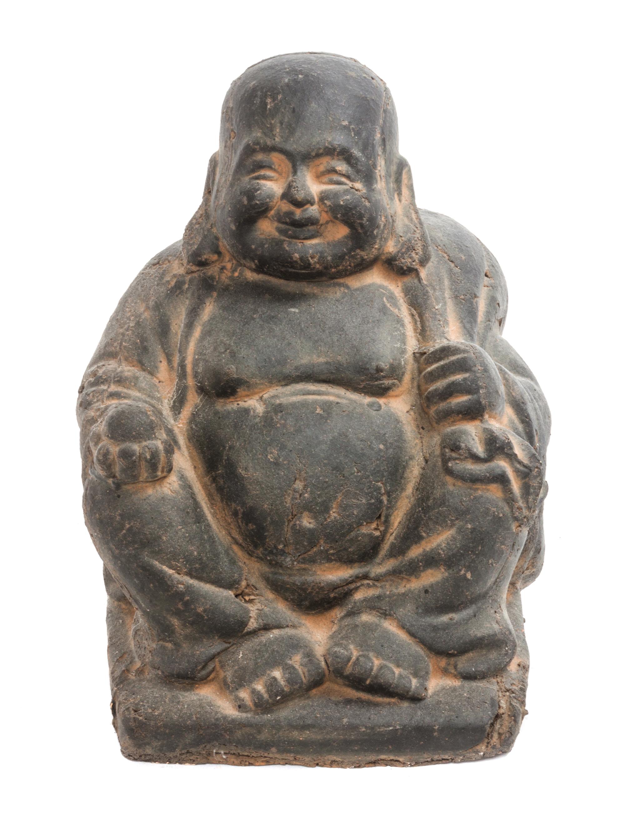A Chinese Ceramic Figure Height 9 1/2 inches.