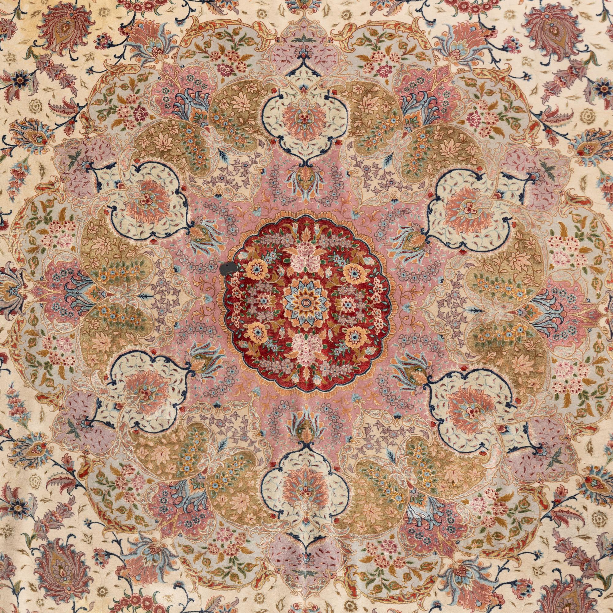 A Persian Silk Carpet