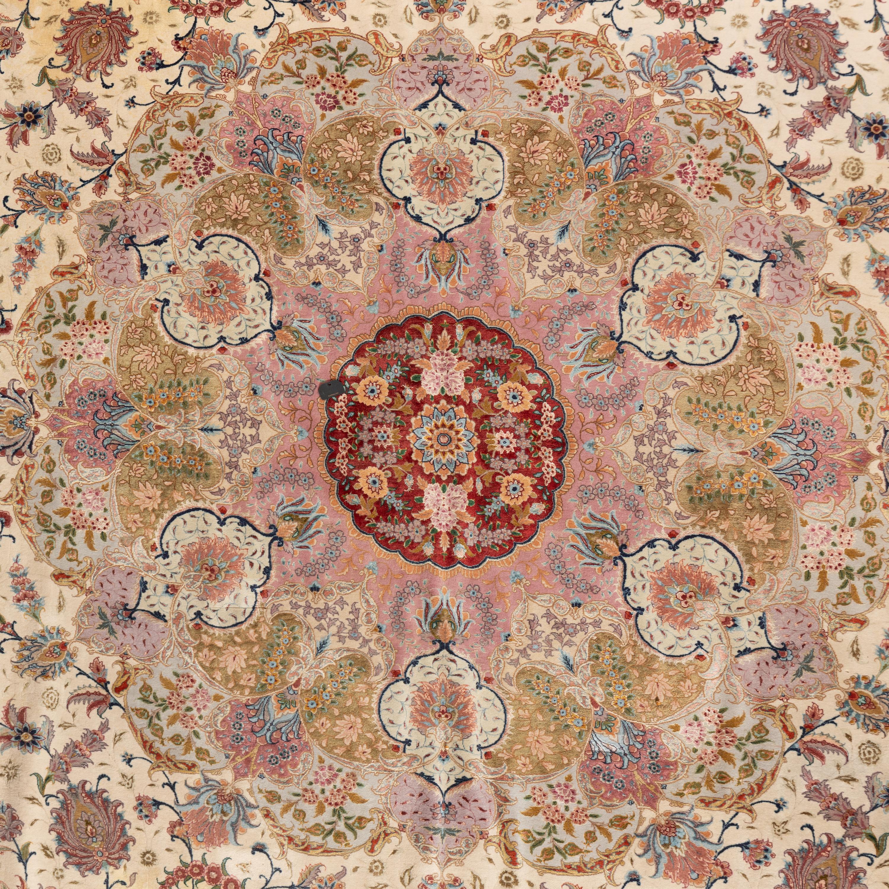 A Persian Silk Carpet
