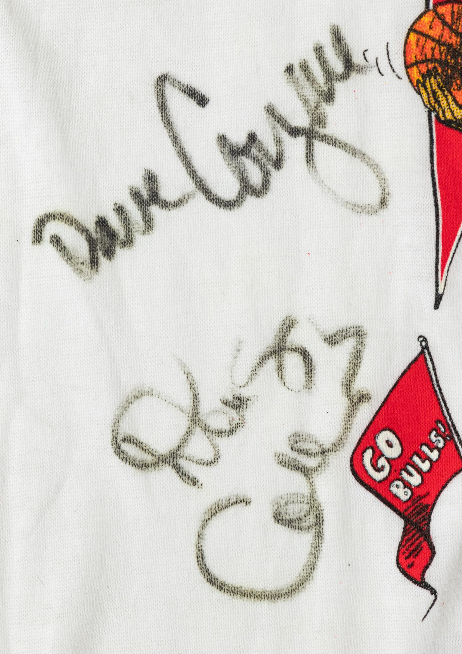 A Group of Vintage Chicago Bulls Team Signed Items (Beckett Authentication Services BAS Certified),