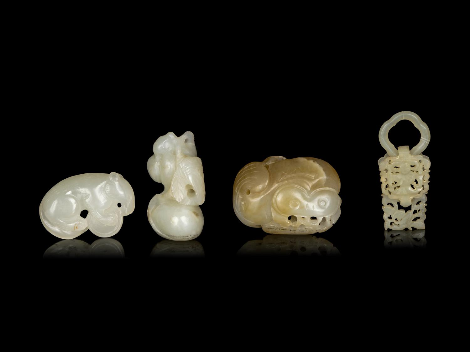 Four Chinese Jade Carvings