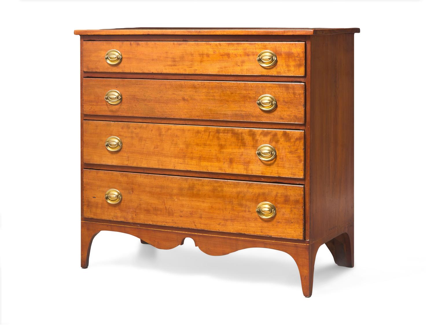 A Federal Cherry Chest of Drawers