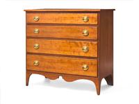 A Federal Cherry Chest of Drawers
