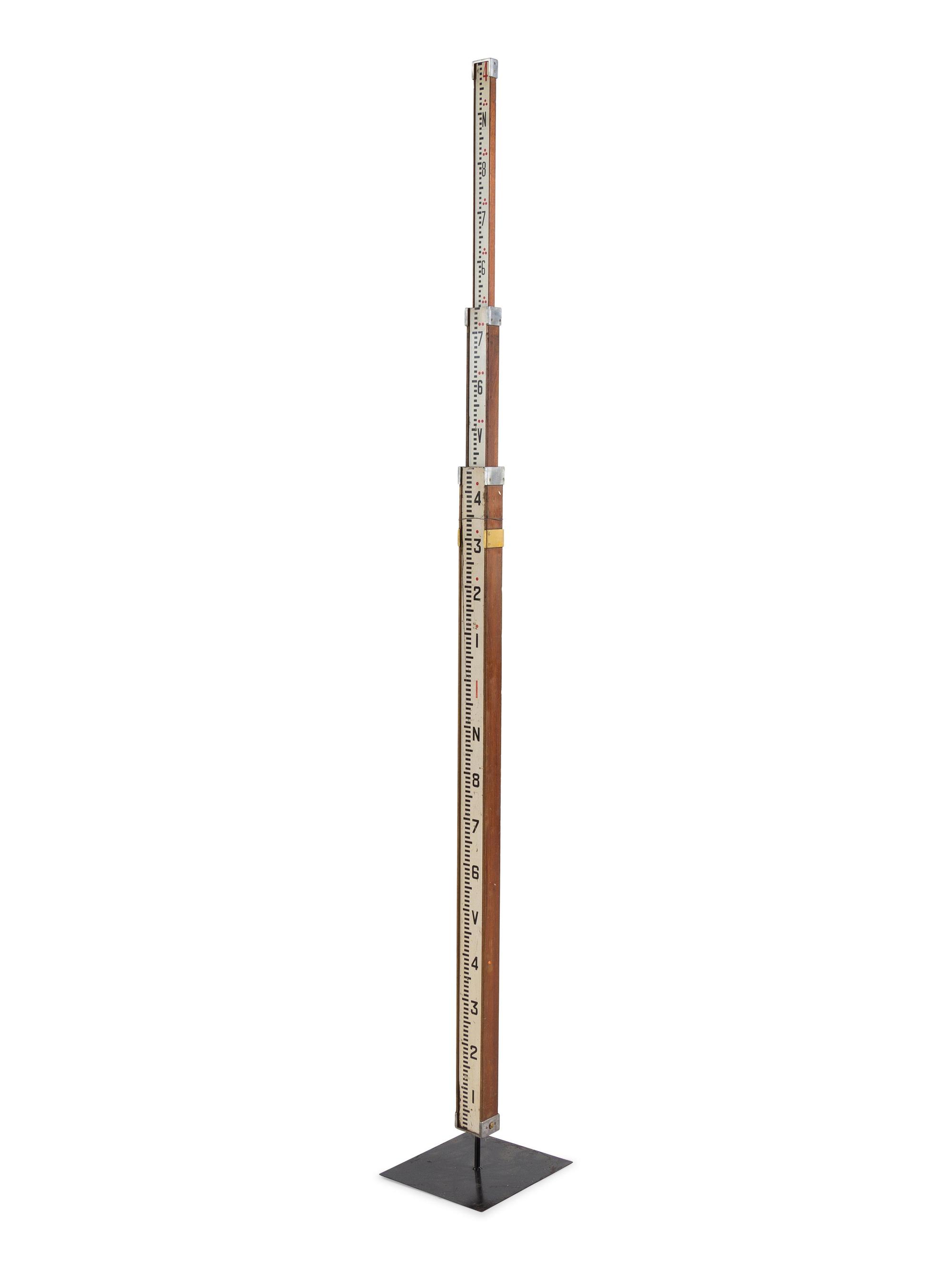 A Polychrome Surveyor's Leveling Rod