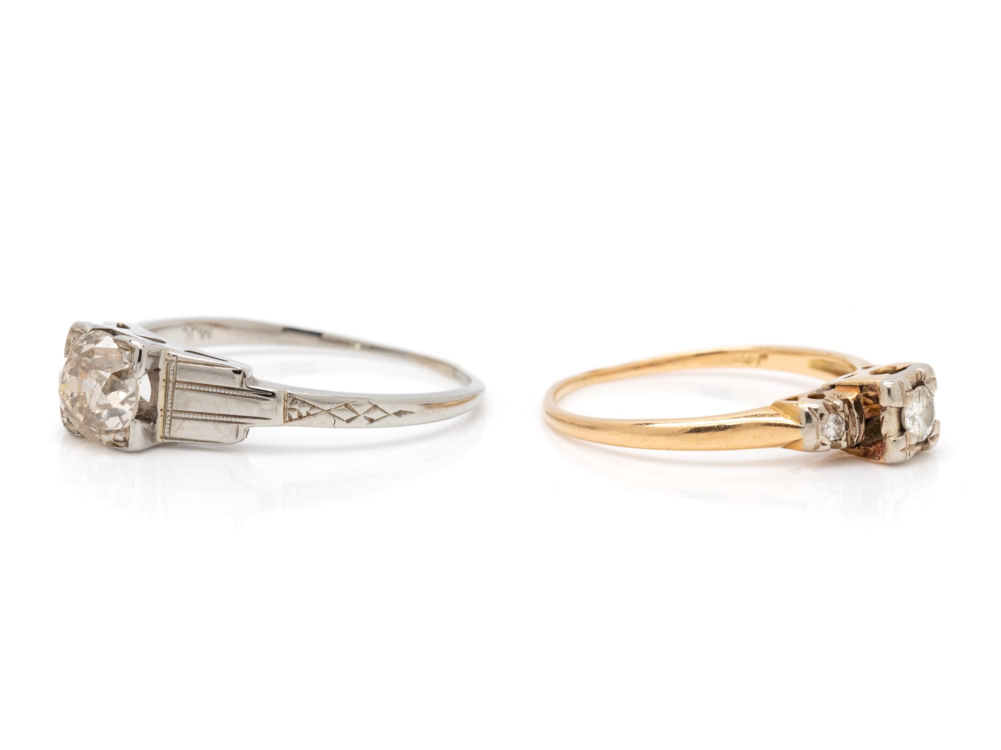 COLLECTION OF DIAMOND RINGS