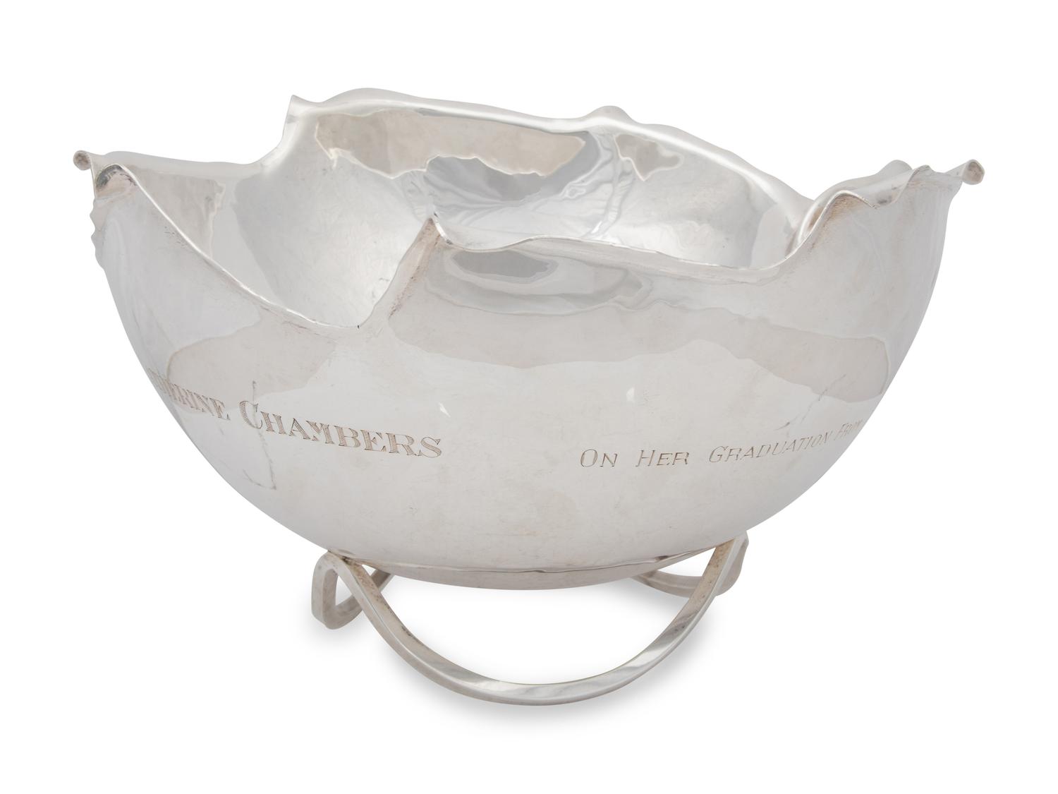 An Alfredo Sciarotta Silver Presentation Bowl