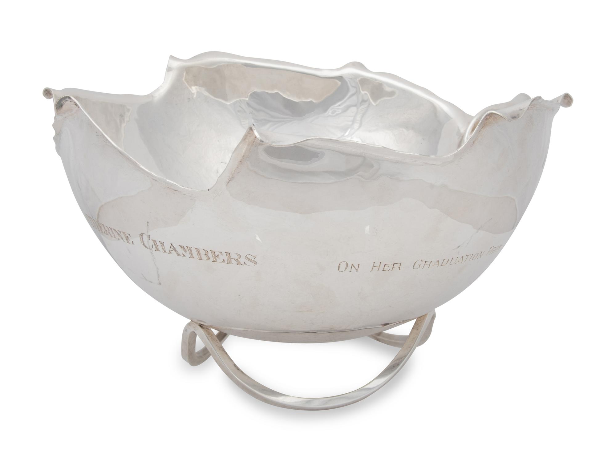 An Alfredo Sciarotta Silver Presentation Bowl
