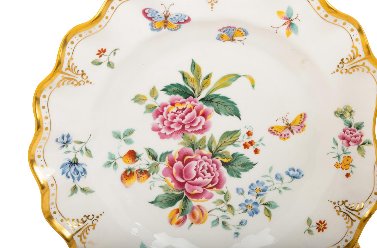 A Royal Crown Derby Porcelain Derby Days Dinner Service