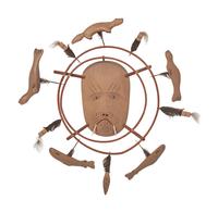 Nunivak Island Carved Wood Mask, Walrus