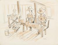 Thomas Hart Benton, (American, 1889 - 1975), Sorting Tobacco
