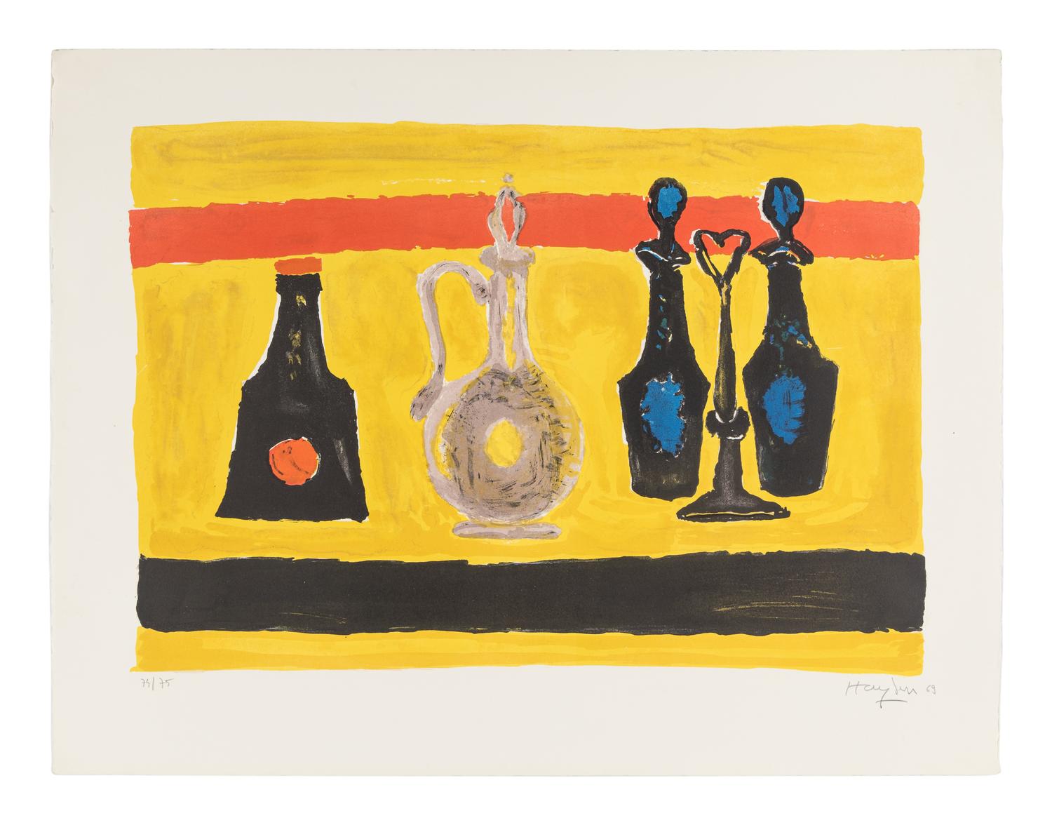 A Group of Four Prints ( Untitled Blue Landscape; Paysage; Nature Morte; Cortablon) , 1969