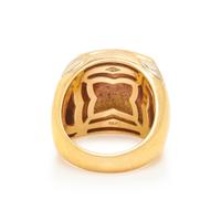BULGARI, TRICOLOR GOLD 'PYRAMIDE' RING