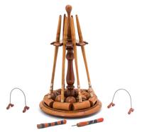 An English Table Croquet Set Height 14 1/2 inches. — LATE 19TH CENTURY