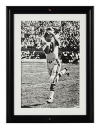 A Group of Seven Photographs Depicting Mike Ditka as a Player Formerly Displayed at Mike Ditka’s Restaurant
